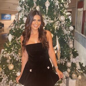 Altar'd State Black Holiday Dress